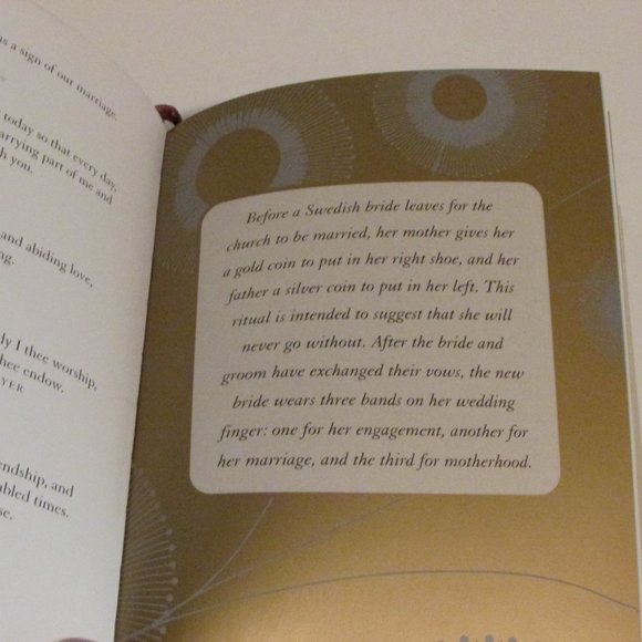 Wedding Vows & Traditions Cathy Howes 2005 Engagement Anniversary Bridal Book - Picture 6 of 8